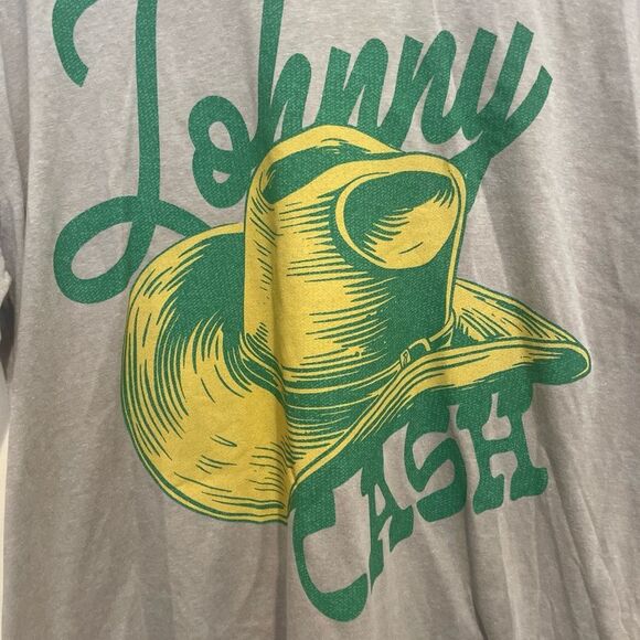 Ash Gray Tee with Green and Yellow Graphic - Picture 2 of 5